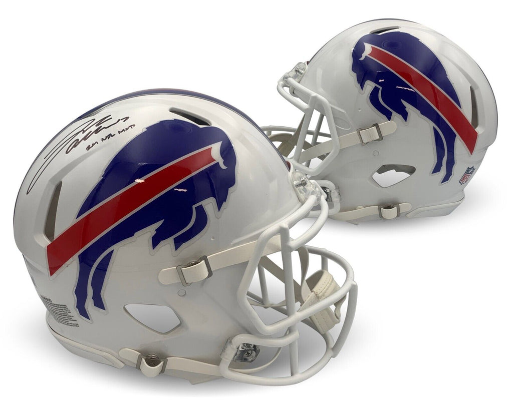 Josh Allen Autographed Buffalo Bills Authentic Full Size Helmet 24 MVP – Super Sports Center