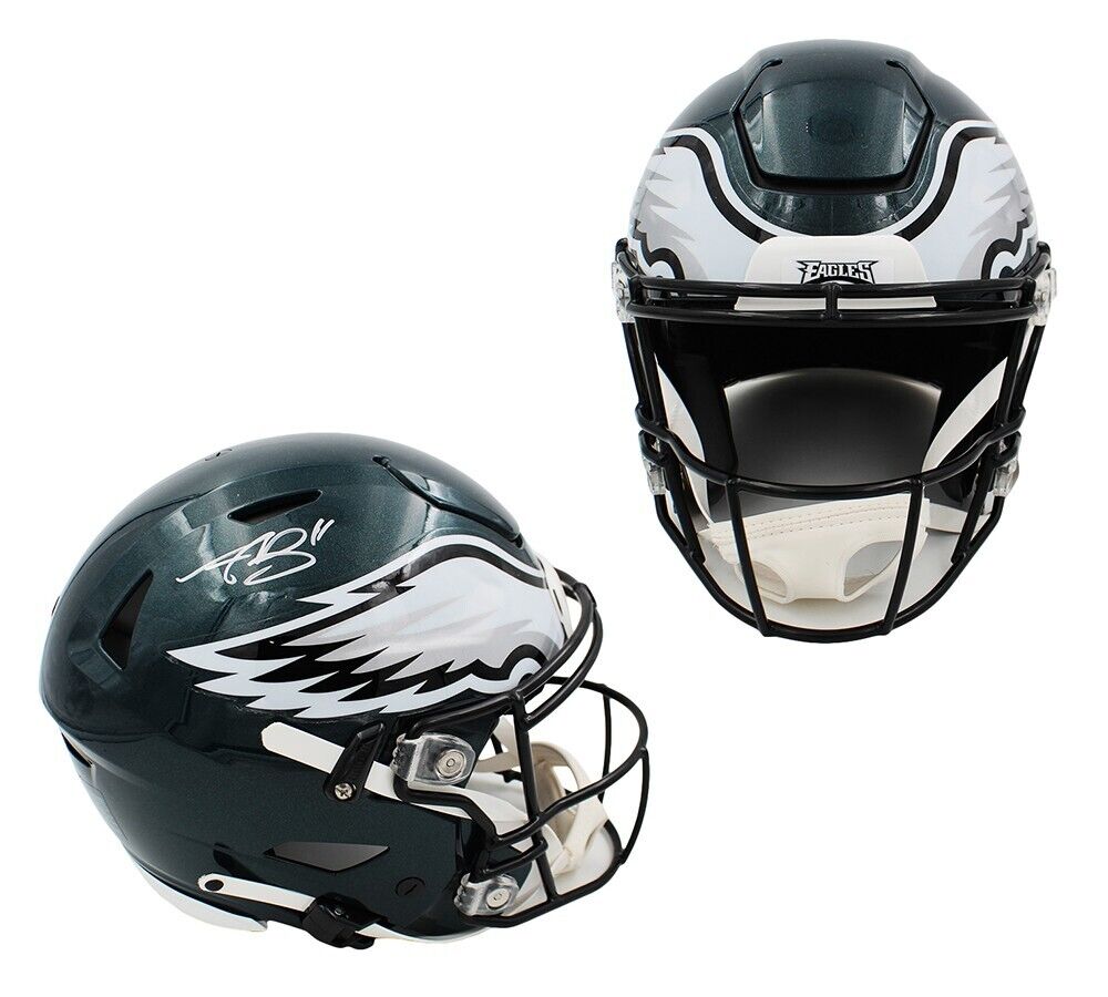 AJ Brown Signed Philadelphia Eagles Speed Flex Authentic NFL Helmet Super Sports Center AJ Brown Signed Philadelphia Eagles Speed Flex Authentic NFL Helmet Super Sports Center