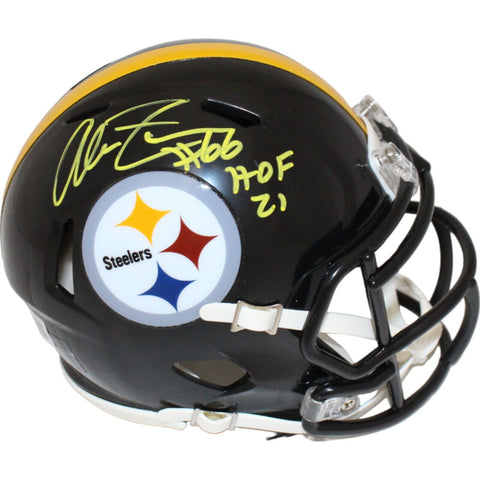 Alan Faneca Autographed Pittsburgh Steelers Mini Helmet HOF Beckett 43047