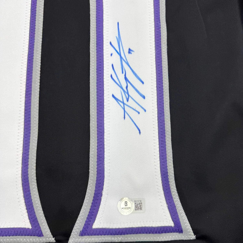 Framed Autographed/Signed Anze Kopitar 35x39 Los Angeles LA Black