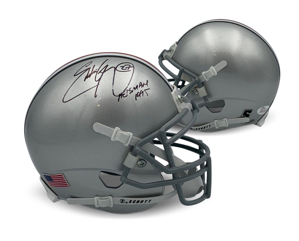 Eddie George Autographed Ohio State Buckeyes 1995 Heisman Signed Mini – Super Sports Center