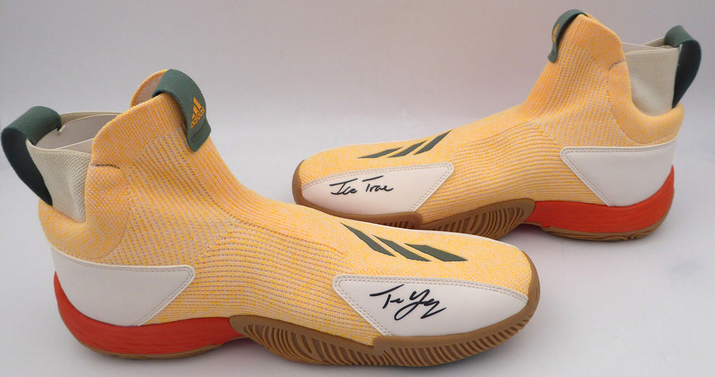 Trae Young Autographed Adidas Shoes Ice Trae Hawks Size 12 Beckett BL9 Super Sports Center Trae Young Autographed Adidas Shoes Ice Trae Hawks Size 12 Beckett BL9 Super Sports Center