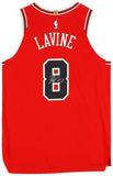 Zach LaVine Chicago Bulls Autographed Red Nike Icon Edition Authentic Jersey