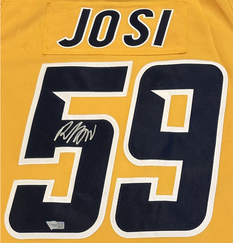 ROMAN JOSI Autographed Predators Authentic 2023 Reverse Retro