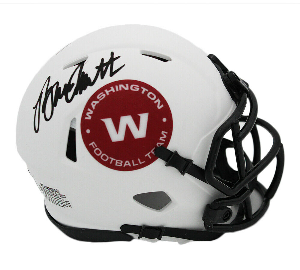 bruce smith signed mini helmet Bruce Smith Signed Washington Football Team Speed Lunar NFL Mini Helmet