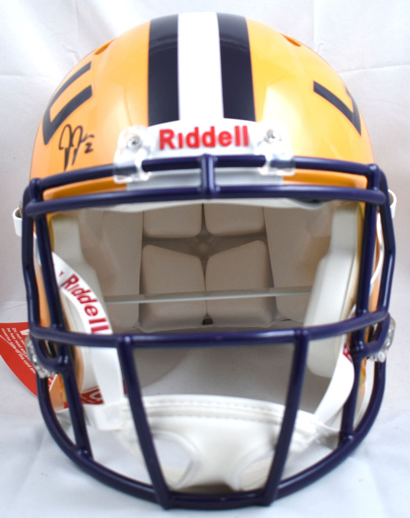 Justin Jefferson Signed LSU Tigers F/S Speed Authentic Helmet