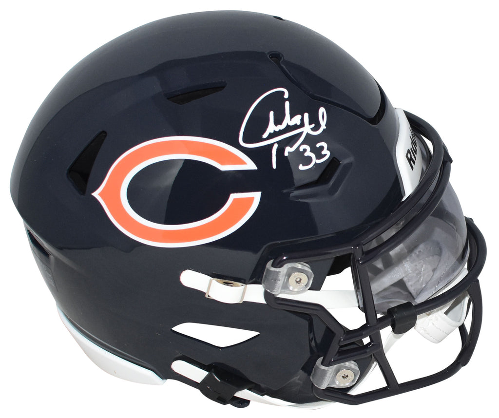 bears football helmet CHARLES PEANUT TILLMAN AUTOGRAPHED CHICAGO BEARS SPEEDFLEX MIDI HELMET – Super Sports Center
