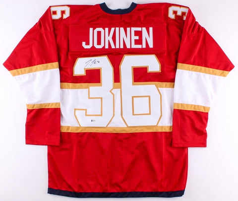 Jussi Jokinen Signed Panthers Jersey (Beckett COA) Playing career 2001-present
