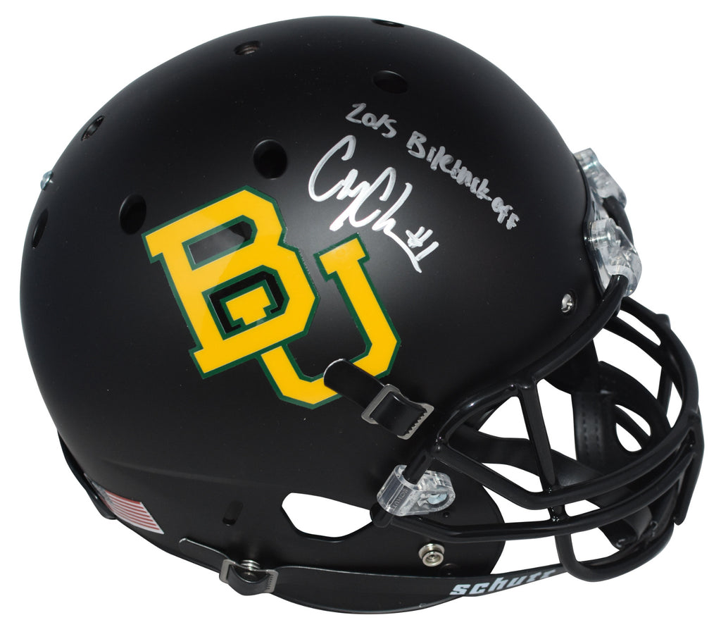 COREY COLEMAN SIGNED BAYLOR BEARS BLACK FULL SIZE HELMET W/ 2015 BILET – Super Sports Center
