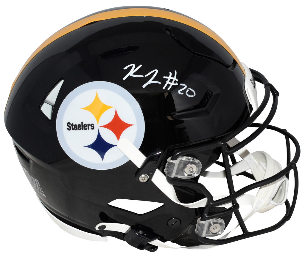 KALEB JOHNSON SIGNED PITTSBURGH STEELERS AUTHENTIC SPEEDFLEX HELMET BE – Super Sports Center