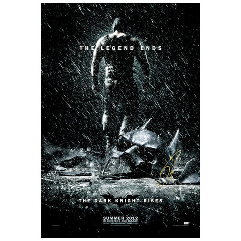 Tom Hardy Autographed 2012 The Dark Knight Rises Original 27x40 D/S Movie Poster