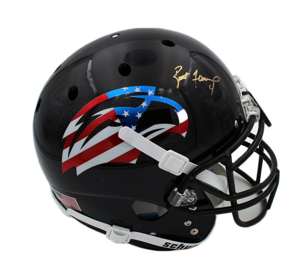 Brett Favre Signed Southern Mississippi Schutt Authentic Patriotic NCA – Super Sports Center