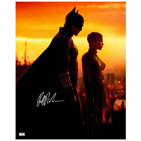 Robert Pattinson Autographed 2022 The Batman Cityscape 16x20 Photo