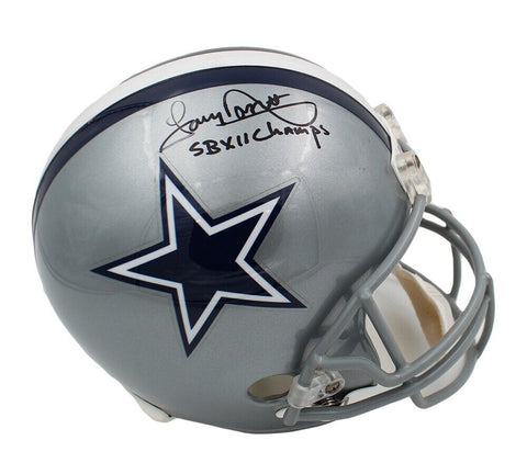 Tony Dorsett Signed Dallas Cowboys Full Size NFL Helmet with "SB XII Champs" Ins