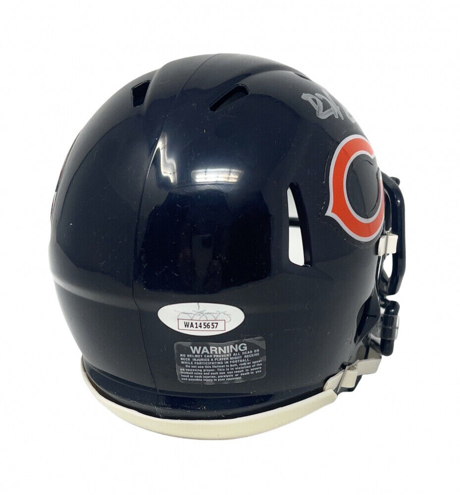 chicago bears motorcycle helmets Devin Hester Signed Chicago Bears Speed Mini Helmet (JSA) All Pro Kick –  Super Sports Center