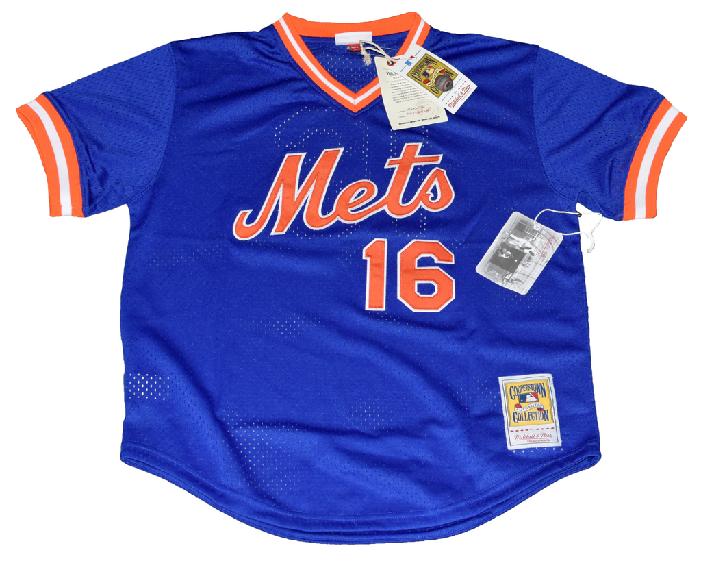 DWIGHT DOC GOODEN SIGNED NEW YORK METS #16 MITCHELL & NESS JERSEY