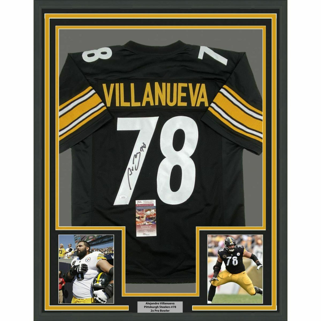 Nfl Villanueva Helmet FRAMED Autographed/Signed ALEJANDRO