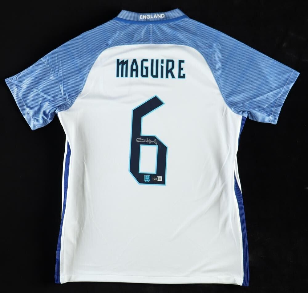 Harry Maguire Signed England National Team Soccer Jersey (Beckett