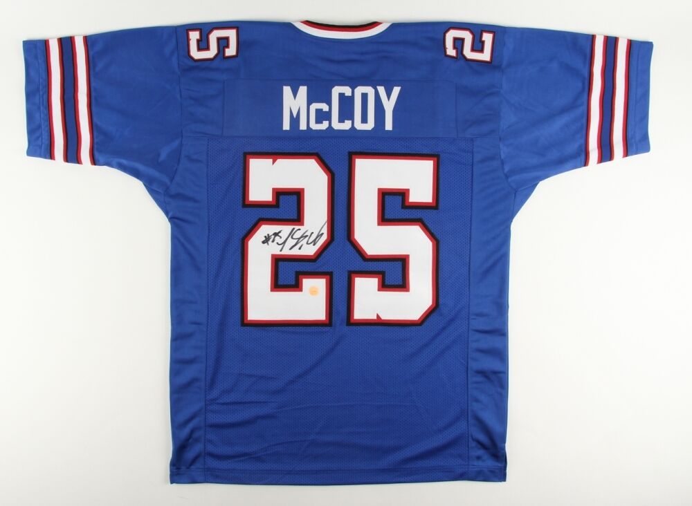 LeSean McCoy Signed Bills Home Jersey (Gridiron Legends COA) 5x