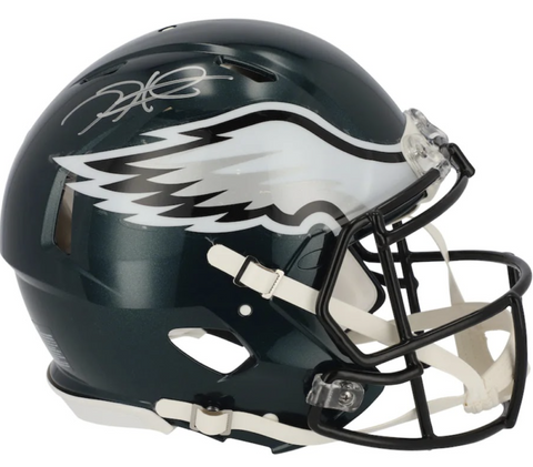 JALEN HURTS Autographed Philadelphia Eagles Authentic Speed Helmet FANATICS