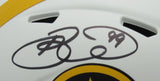 Brett Keisel Autographed Mini Lunar Eclipse Football Helmet Steelers JSA