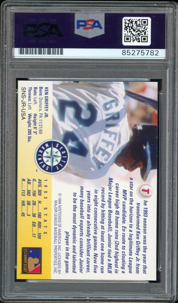 1994 Super Nintendo Ken Griffey Jr. #_KEGR On Card PSA/DNA Auto