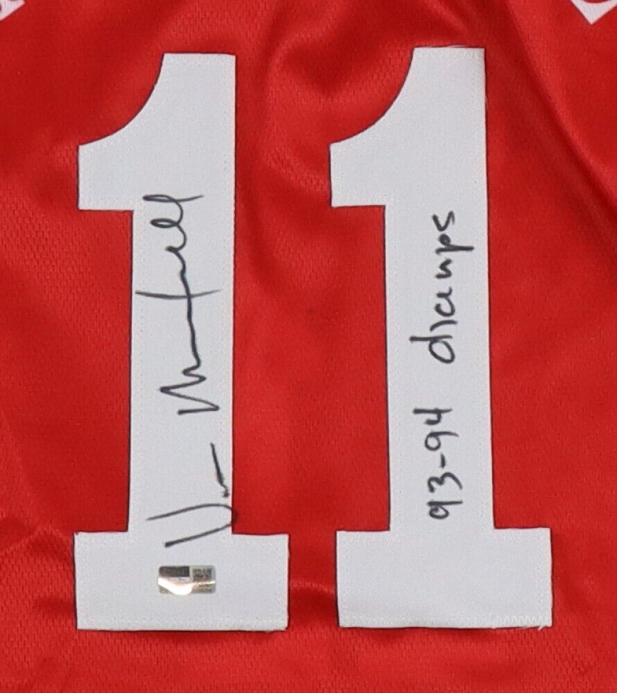 Vernon Maxwell Signed Houston Rockets Jersey Inscribed 