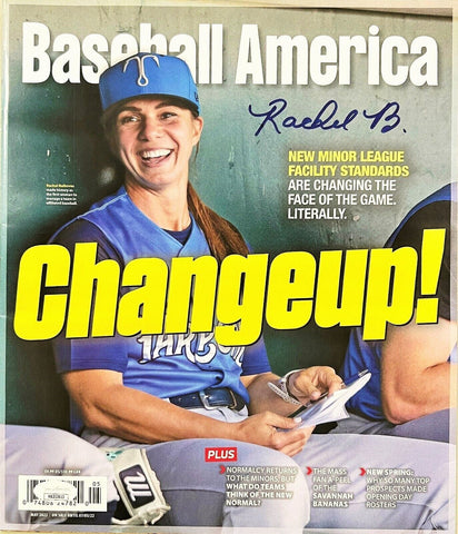 Rachel Balkovec Yankees Signed Baseball America Magazine JSA 1st Female Manager