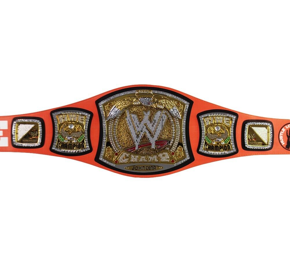 John Cena Signed Officially Licensed Orange Wrestling Belt – Super