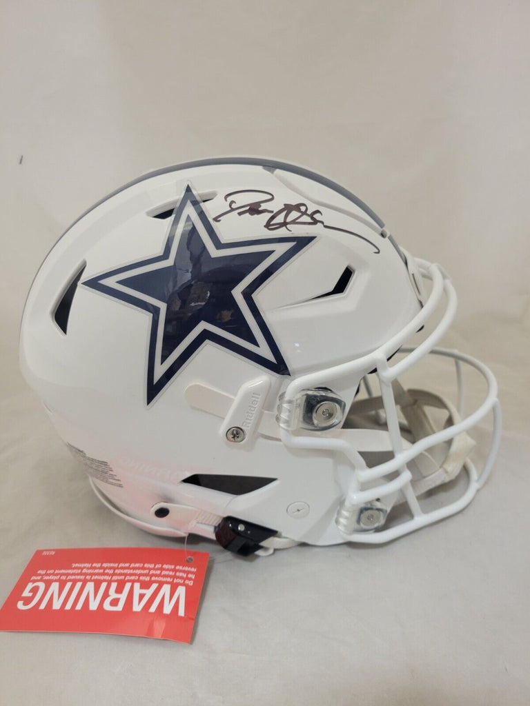 dallas cowboys speedflex helmet DEION SANDERS SIGNED DALLAS COWBOYS ALTERNATE SPEEDFLEX HELMET BECKETT – Super Sports Center