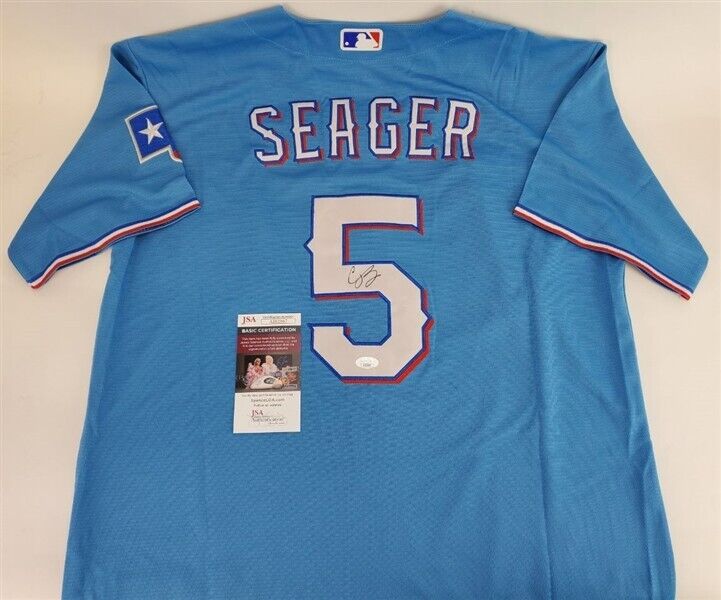 corey seager autographed jersey