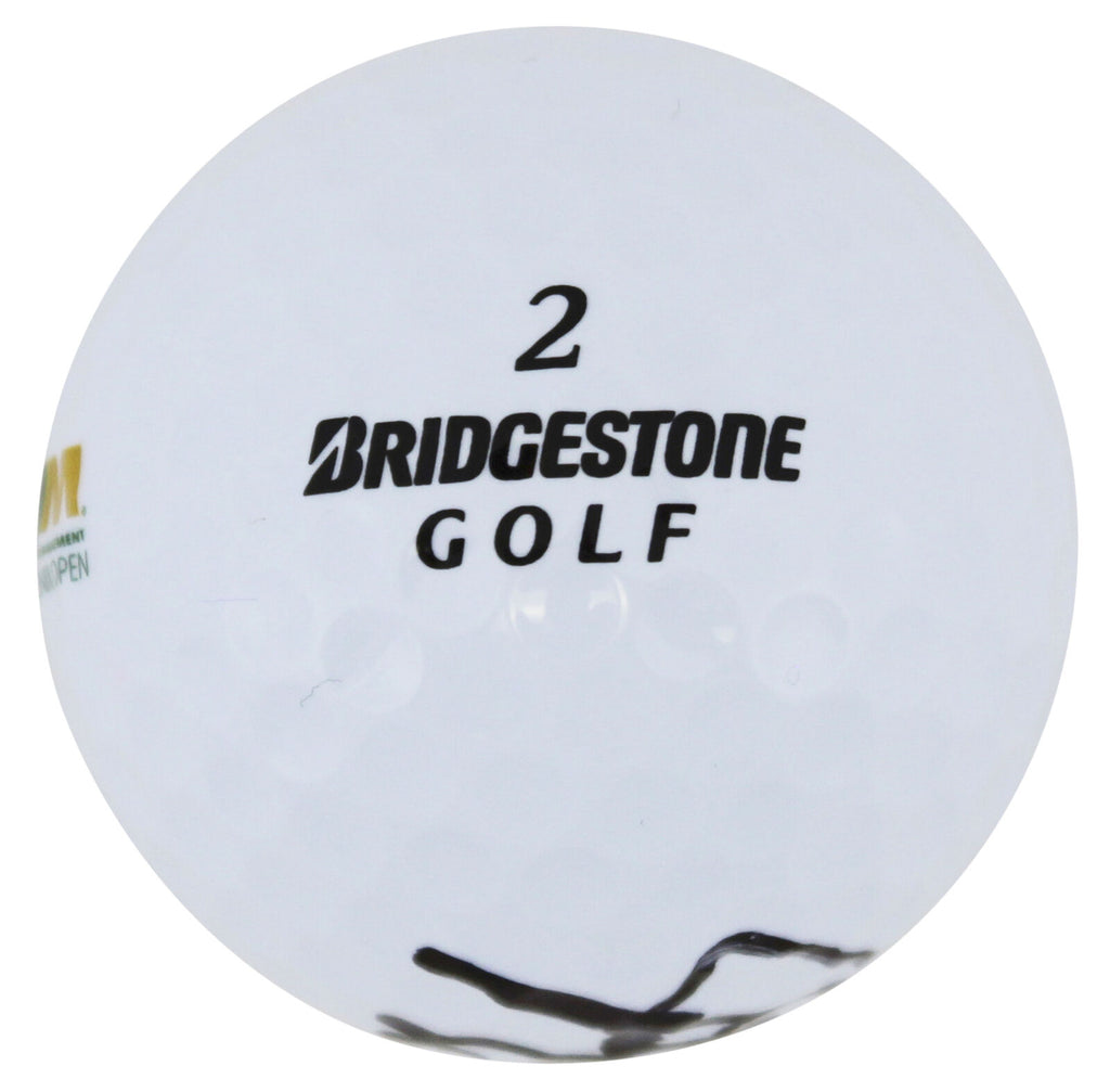 Justin Leonard Signed Waste Management Open Logo Golf Ball BAS AC3361