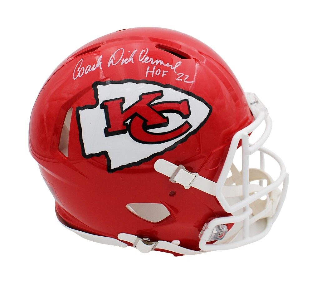 Dick Vermeil Signed Kansas City Chiefs Speed Authentic NFL Helmet with – Super Sports Center