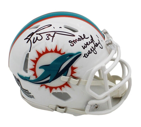 Ricky Williams Signed Miami Dolphins Speed Mini Helmet with "Smoke Weed Everyday