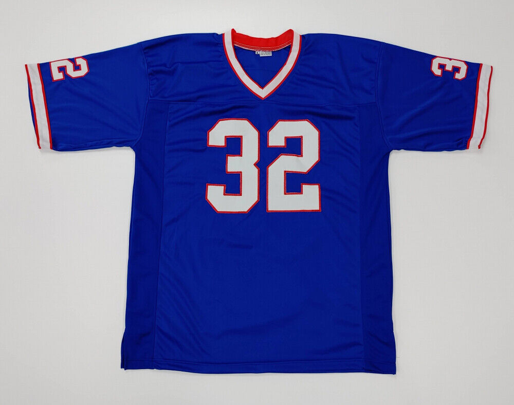 O J Simpson Signed Buffalo Bills Blue Throwback Jersey (JSA COA