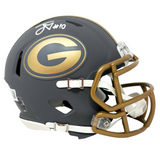 Jordan Love Green Bay Packers Signed Riddell Slate Mini Helmet BAS Beckett