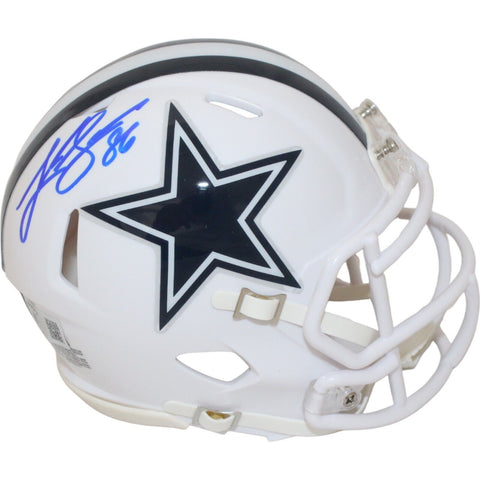 Luke Schoonmaker Signed Dallas Cowboys 22 Alt Mini Helmet Beckett 43114