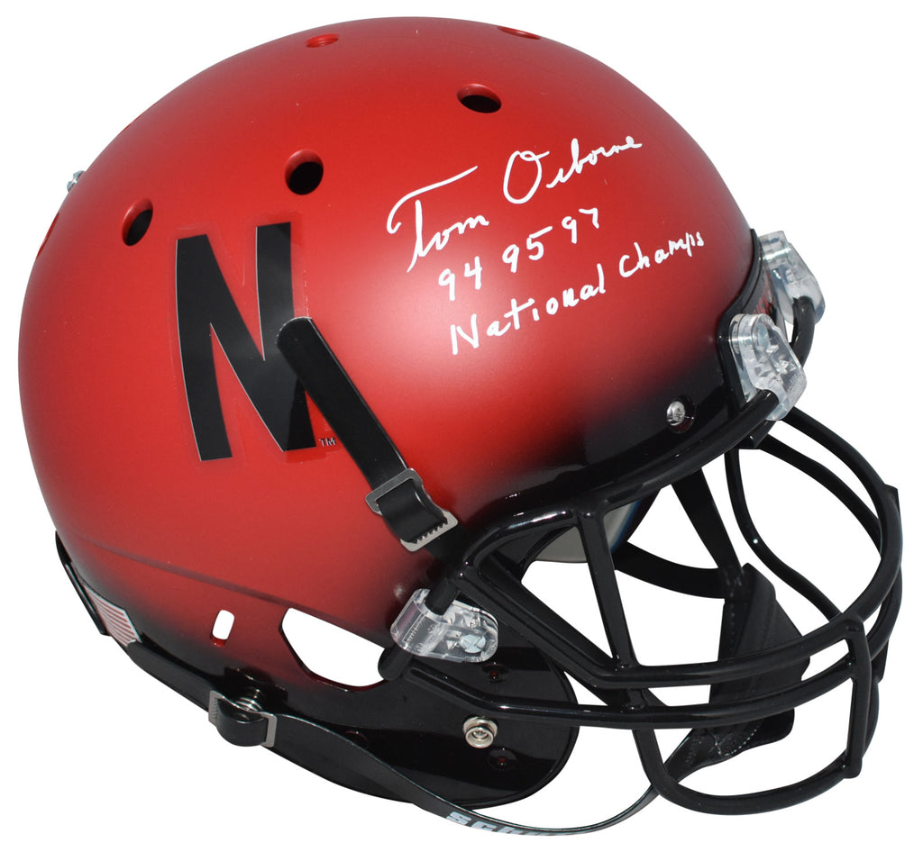 cornhuskers football helmet Nebraska Flash Replica Speed the ultimate symbol of authenticity and style WHITE/RED Nebraska Cornhuskers Authentic Full
