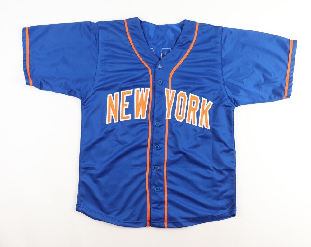 Carlos Carrasco Signed New York Mets Jersey Inscribed Cookie