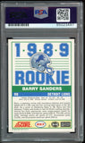 1989 Score #257 Barry Sanders RC Rookie Lions PSA/DNA Auto Grade GEM MINT 10