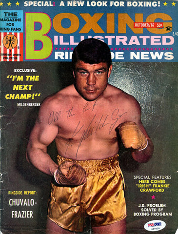 Karl Mildenberger Autographed Boxing Illustrated Magazine Cover PSA/DNA #S47528