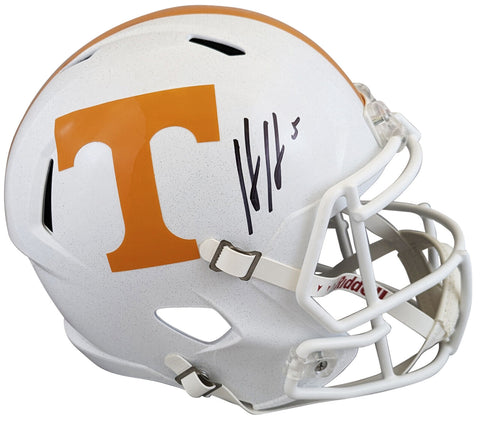 Tennessee Hendon Hooker Authentic Signed Full Size Speed Rep Helmet BAS Witness