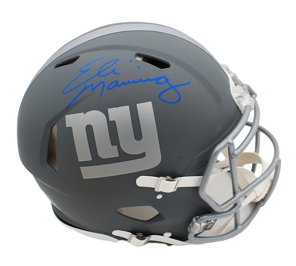 Eli Manning Signed New York Giants Speed Authentic Slate NFL