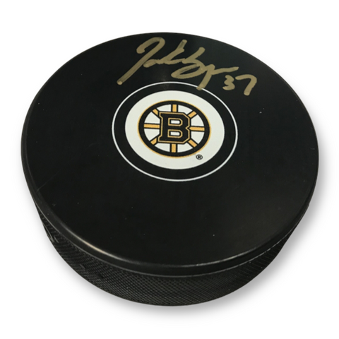 Patrice Bergeron Signed Autographed Bruins Hockey Puck NEP