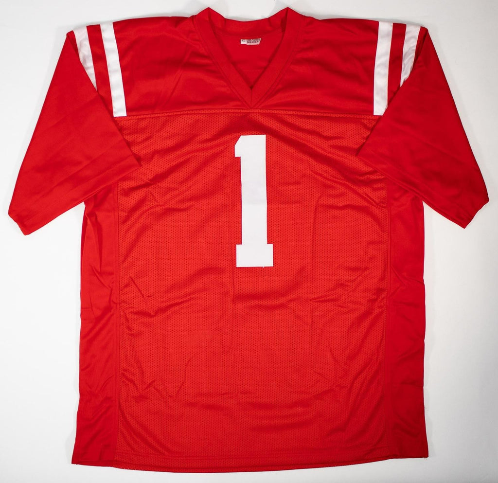 Eagles ラガーシャツ 赤 サイン入り A.J. Brown Signed Ole Miss. Rebels Jersey (Beckett) Philadelphia