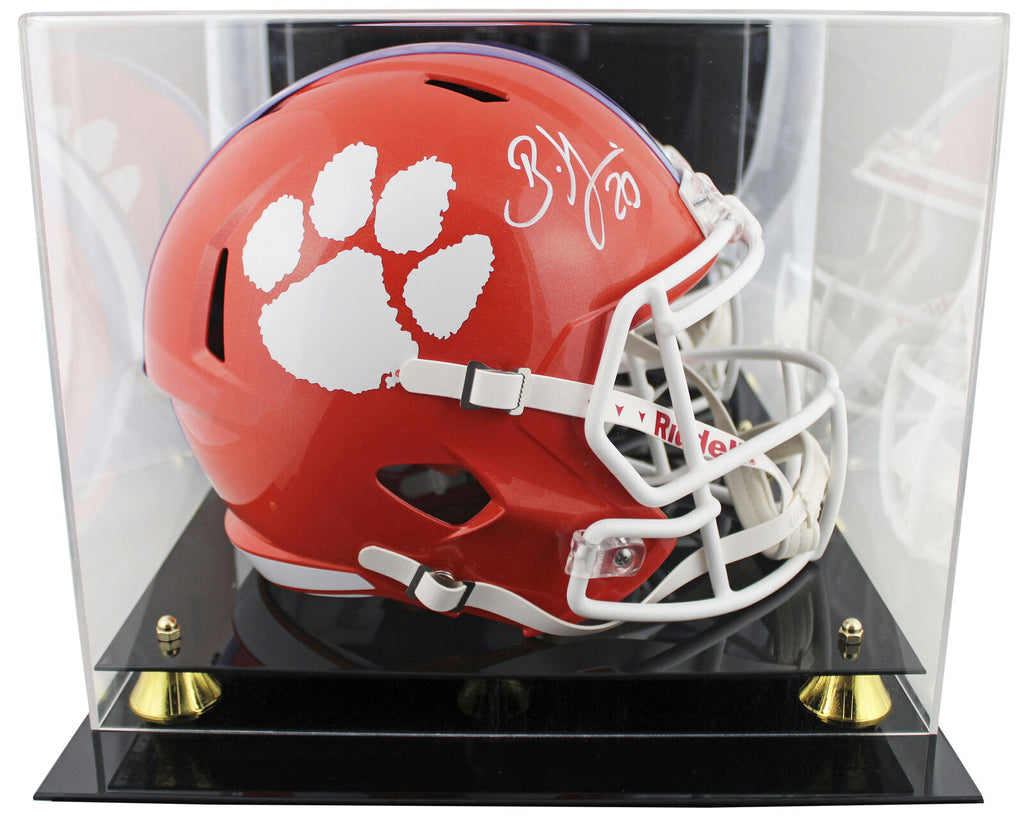 Clemson Brian Dawkins Signed F/S Speed Rep Helmet W/ Case w/ White