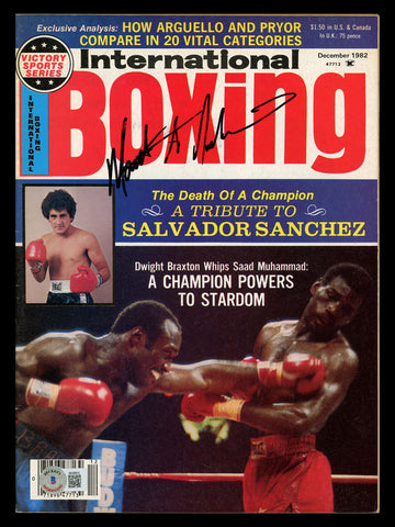 Matthew Saad Muhammad Autographed International Boxing Magazine Beckett BK08815