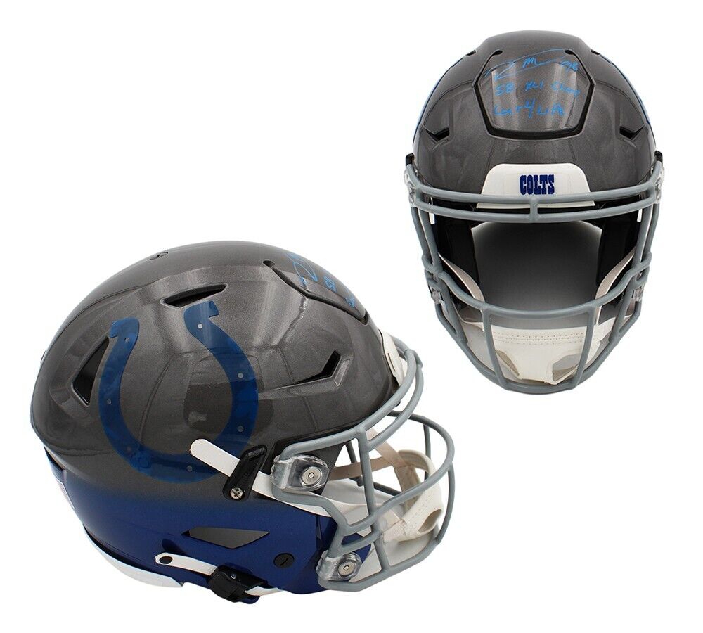 custom nfl motorcycle helmets Robert Mathis Signed Indianapolis Colts Custom Speed Flex Authentic He – Super Sports Center