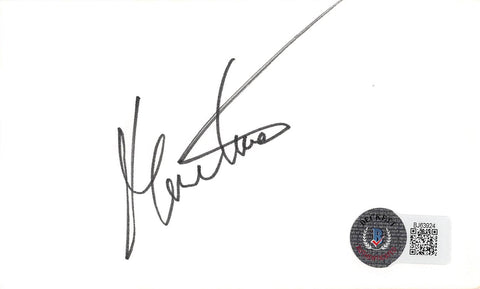 Martina Navratilova Authentic Signed 3x5 Index Card Autographed BAS #BJ63924