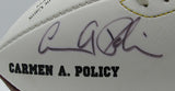 Carmen Policy/Al Lerner Dual-Autographed Full Size Browns Logo Football JSA
